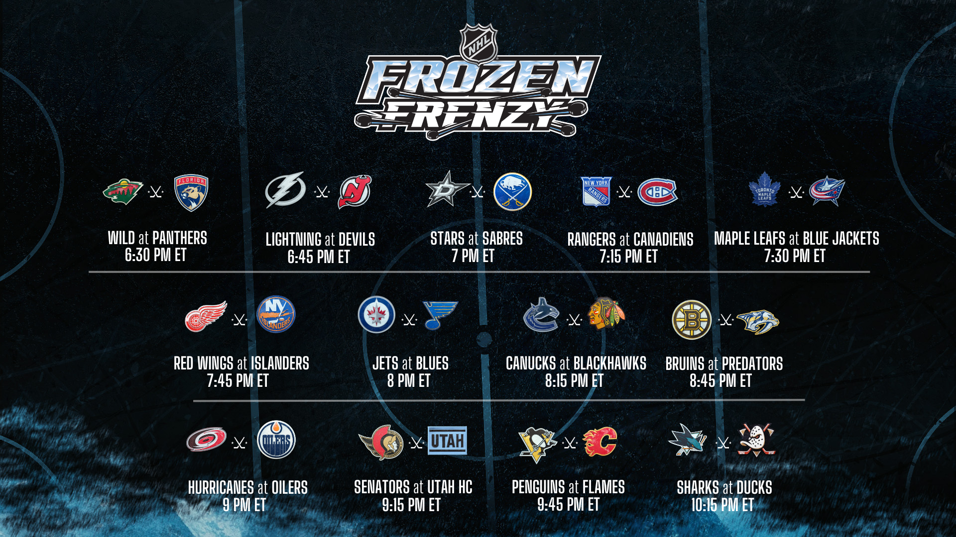 nhl frozen frenzy 2024