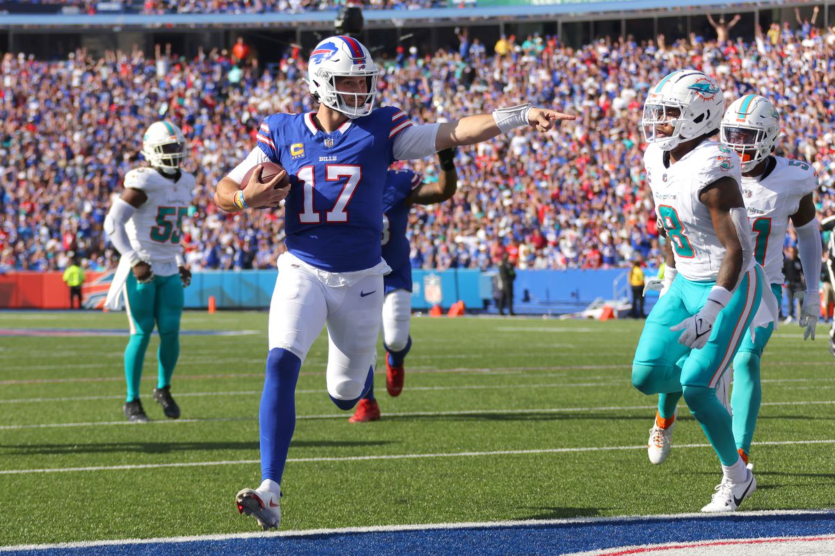 josh allen bills week 9 2024 vs dolphins